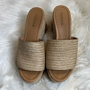 Soda wedges shoes size 8